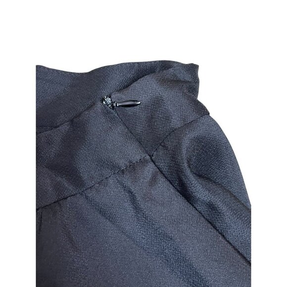 Lulus‎ Women's Dressy Shorts Black Sheen High Waisted Layered Hem Zip Size M - Picture 11 of 12